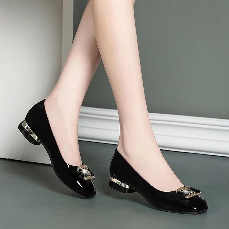 Damen Elegante Ballerinas mit modischem Schnallenverschluss R&B