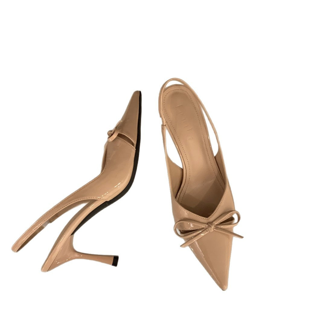 Damen elegante Slingback-Pumps mit Schleifenakzent R&B