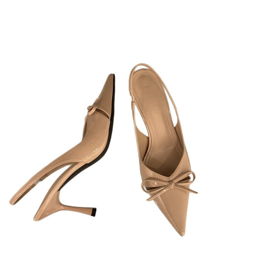 Damen elegante Slingback-Pumps mit Schleifenakzent R&B