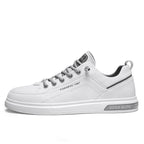 Damen Modische Freizeitsneaker mit atmungsaktiver Leder-Oberfläche und rutschfester Sohle R&B