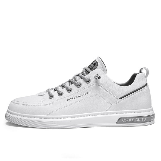 Damen Modische Freizeitsneaker mit atmungsaktiver Leder-Oberfläche und rutschfester Sohle R&B