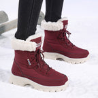 Damen winterliche Outdoor-Stiefel mit wärmeisolierendem Futter und rutschfester Sohle R&B