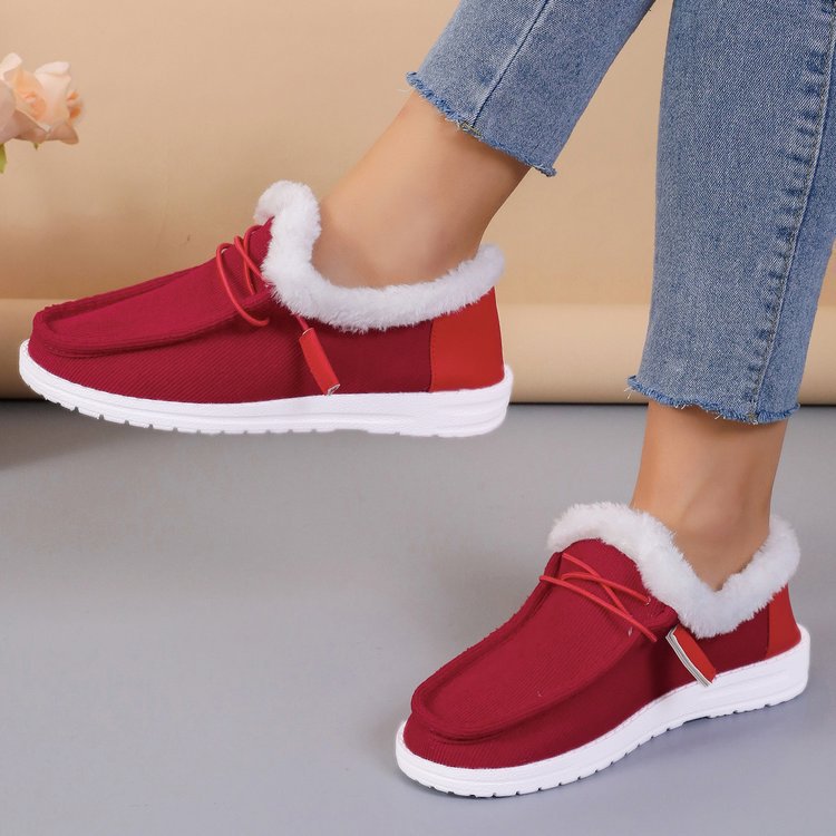 Damen Bequeme Hausschuhe mit kuscheligem Futter und rutschfester Sohle R&B