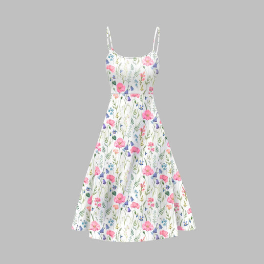Damen Wickelkleid mit floralem Print und Taillengürtel R&B