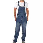 Herren Jeanslatzhose im urbanen Vintage-Stil mit praktischen Taschen R&B
