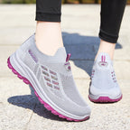 Damen Atmungsaktive Sneakers mit rutschfester Sohle und elastischem Einschlupf R&B