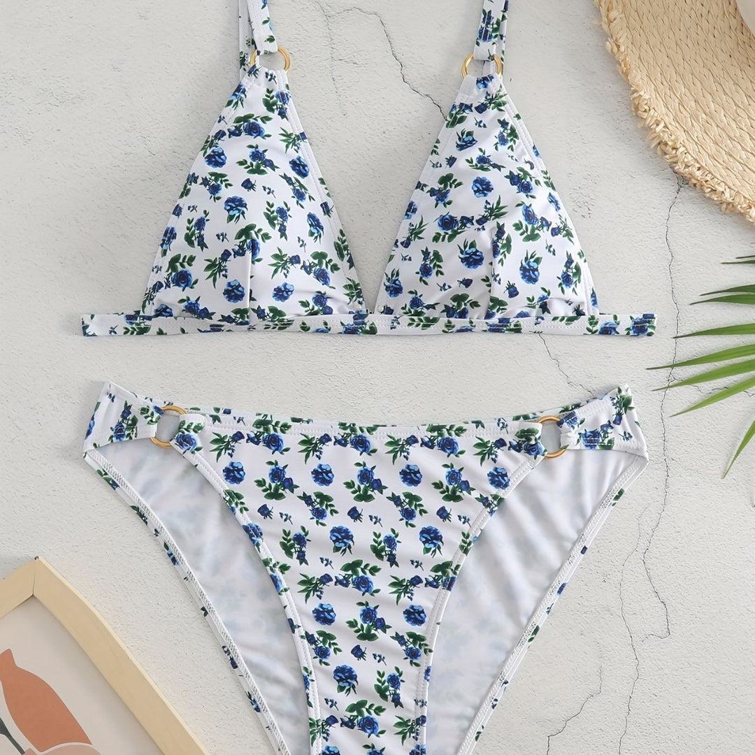 Damen Triangel-Bikini mit luxuriösen Details R&B