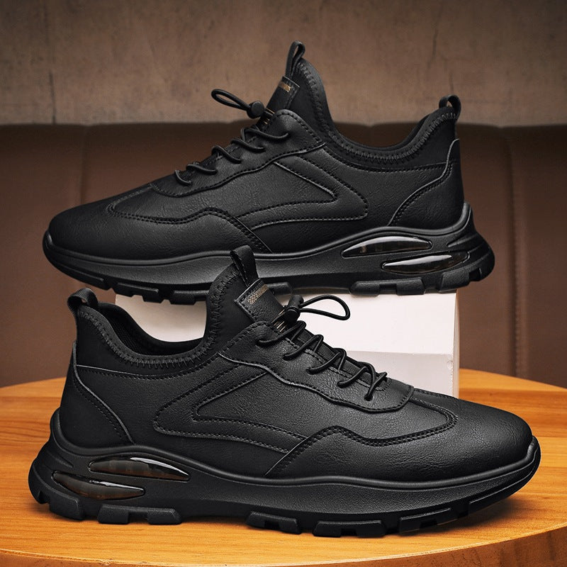 Herren Sportliche Leder Sneakers mit dämpfender Sohle R&B