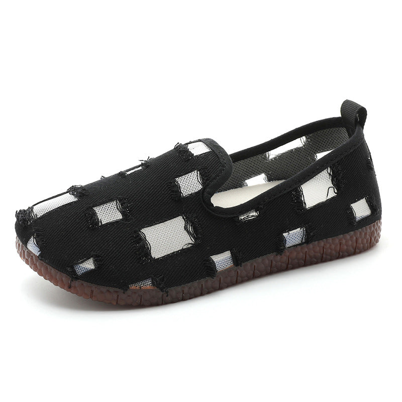 Damen Slip-On Hausschuhe mit atmungsaktiver Obermaterialstruktur und flexibler Sohle R&B