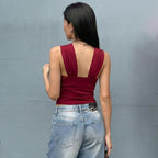 Damen Elegantes Crop-Top mit innovativem Halterdesign R&B