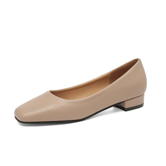 Damen elegante Ballerinas mit modischem Quadratzehen-Design R&B