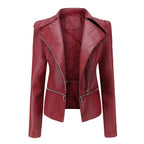 Damen jacke mit asymmetrischem Reißverschluss und stilvollen Zipper-Details R&B