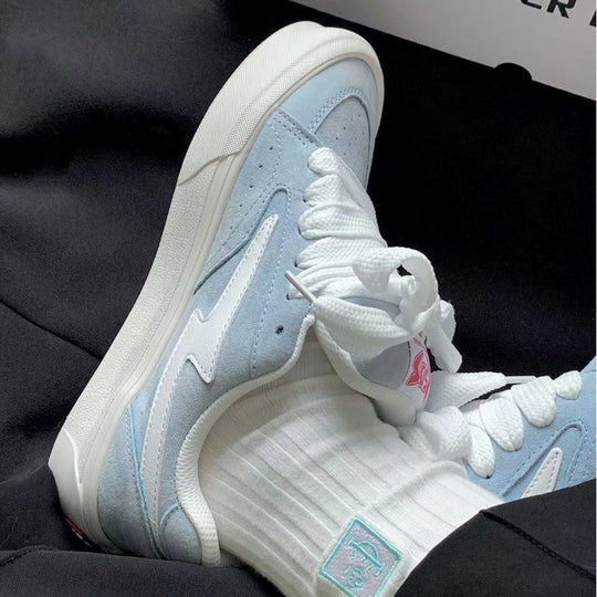 Damen Sportliche Sneaker mit hochwertiger Wildleder- und Mesh-Kombination R&B