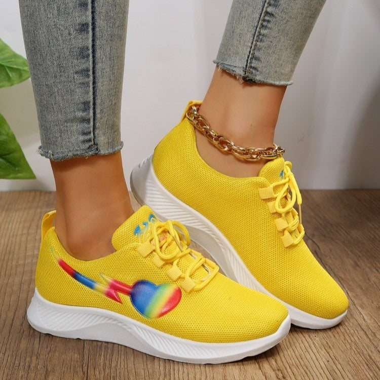 Damen Sportliche Lauf-Sneaker mit auffälligem Design