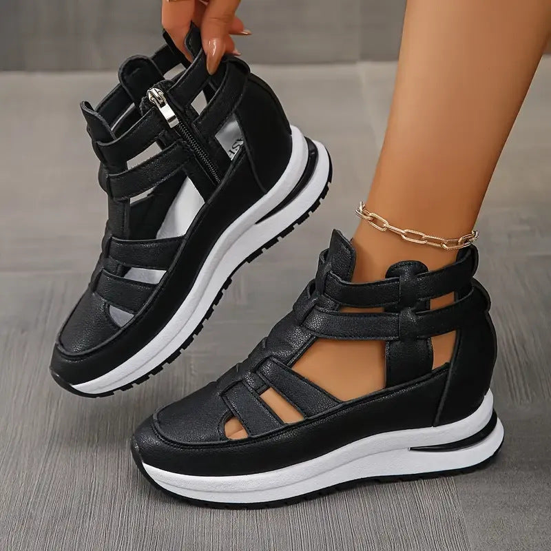 Damen Sportliche Sandalen mit verstellbaren Riemen und rutschfester Sohle R&B