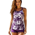 Damen Tankini mit floralem Design und komfortablen Shorts
