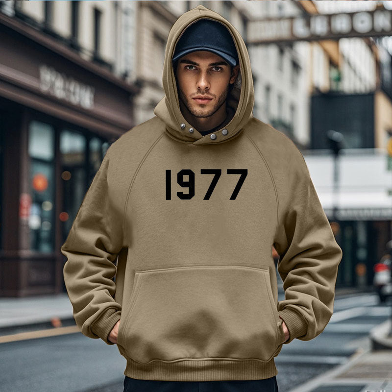 Herren Gemütlicher Kapuzenpullover mit ausgefallenem Design und praktischen Taschen R&B