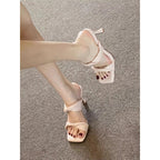 Damen elegante Mules mit geflochtenem Riemchen R&B