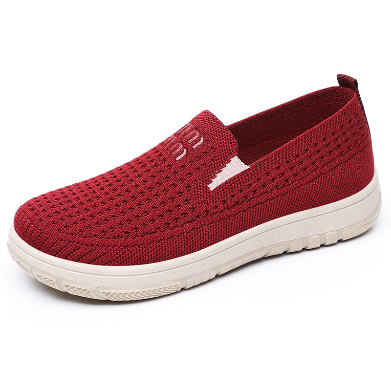 Damen Sneaker mit atmungsaktivem Strickdesign und flexiblem Fußbett R&B