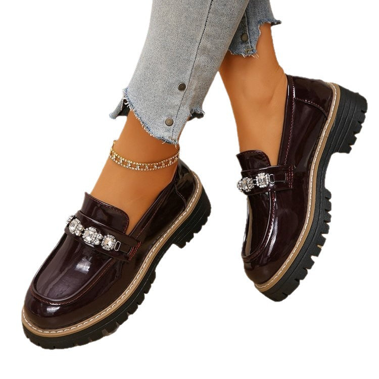 Damen Bequeme Mokassins mit modischem Schmuckdetail R&B