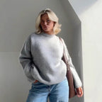 Damen Kuscheliger Pullover mit weitem Schnitt R&B
