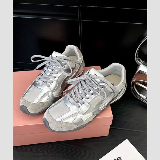 Damen Sportliche Sneakers mit luxuriösem Wildleder und atmungsaktivem Obermaterial R&B