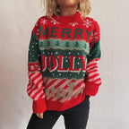 Damen Weihnachts-Pullover mit unverwechselbarem Motiv und gemütlichem Schnitt R&B