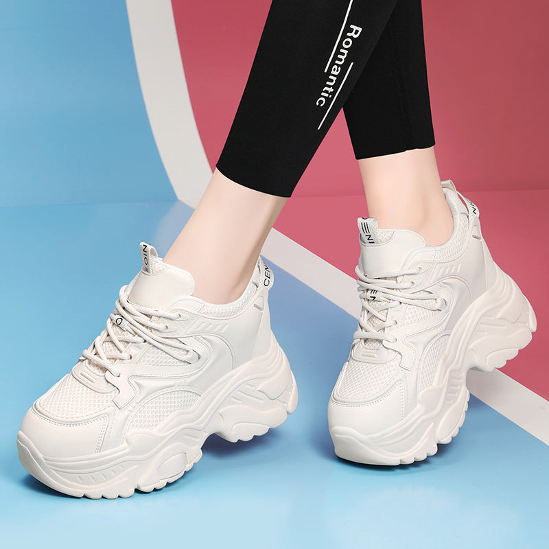 Damen sportliche Plateausneaker mit atmungsaktivem Obermaterial R&B