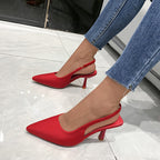 Damen Slingback-Pumps mit spitzem Zehenbereich R&B