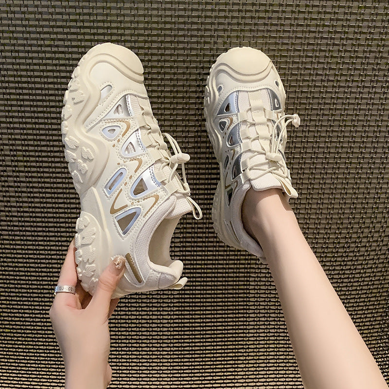 Damen Sportliche Sneaker mit atmungsaktiver Mesh-Oberfläche und rutschfester Sohle R&B