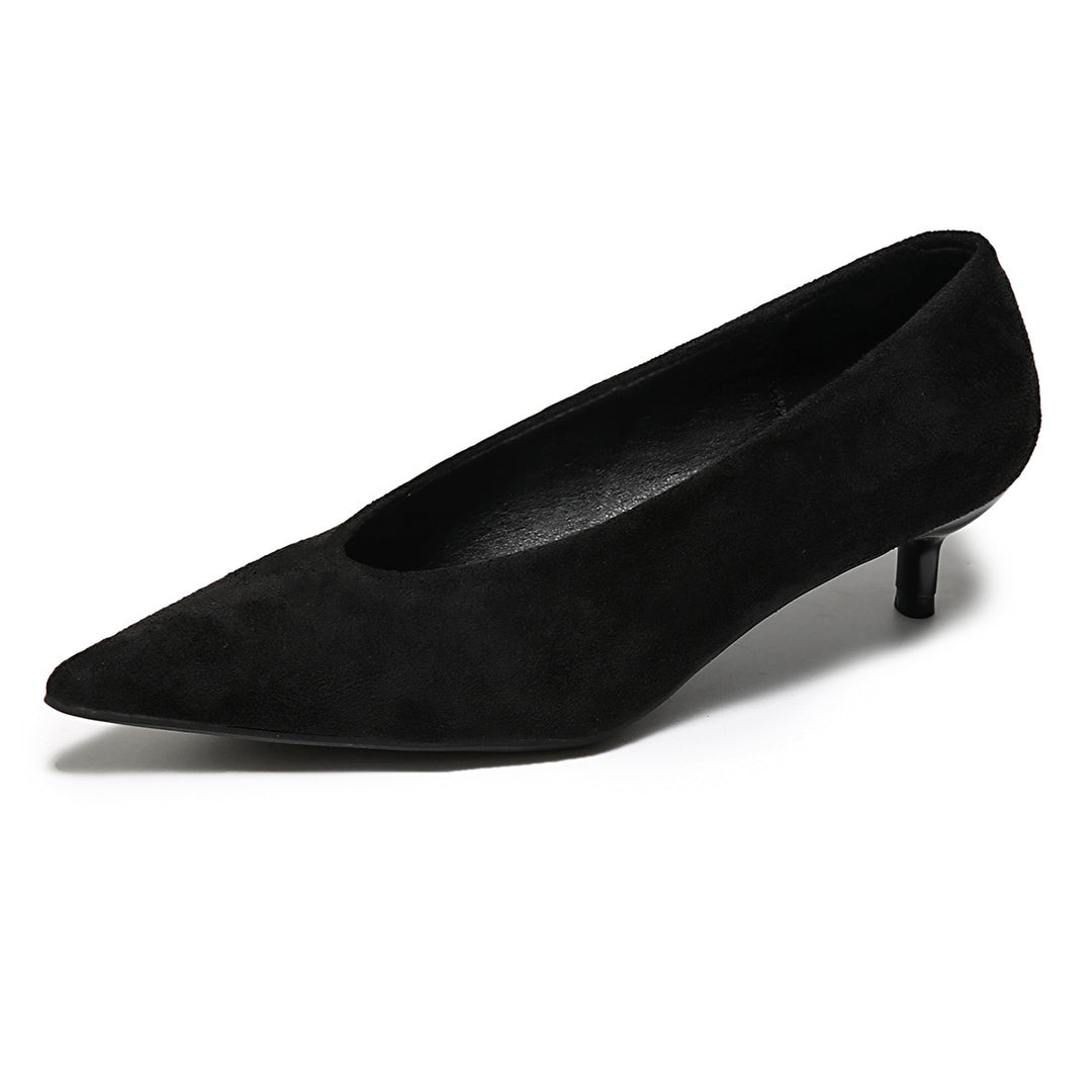 Damen Elegante Pumps aus hochwertigem Veloursleder mit geschmeidiger Form R&B