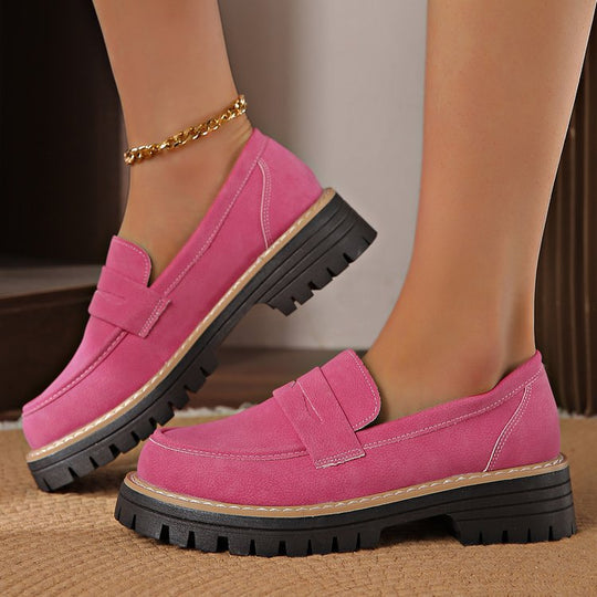 Damen komfortable Slipper mit robustem Profil und modischem Riemendesign R&B