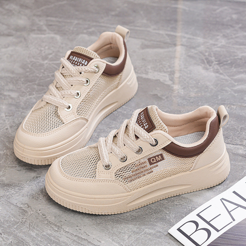 Damen Atmungsaktive Freizeitsneaker mit modischen Netzdetails