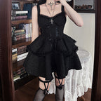 Damen Neckholder Minikleid mit Rüschendetails und elegantem Design R&B