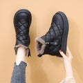 Damen warme Winterstiefel mit isolierender Fütterung und praktischem Reißverschluss R&B