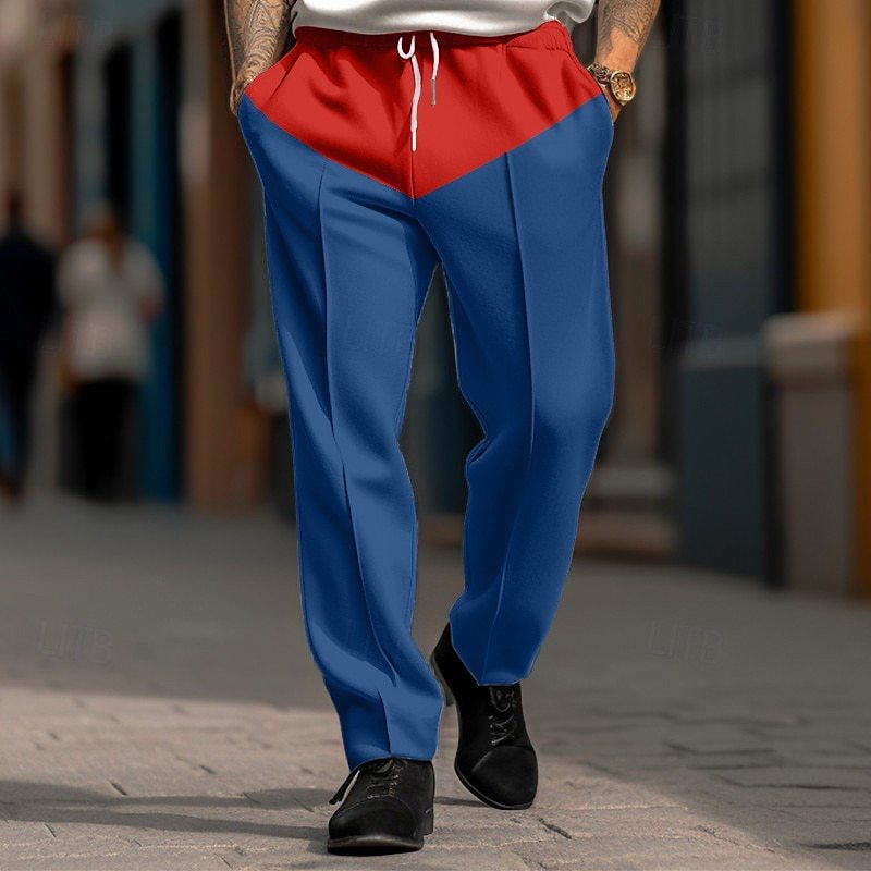 Herren Sportliche Jogginghose mit Kontrastdetails und verstellbarem Kordelzug R&B