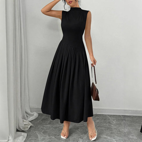 Damen Elegantes Maxikleid mit Plissee-Details R&B