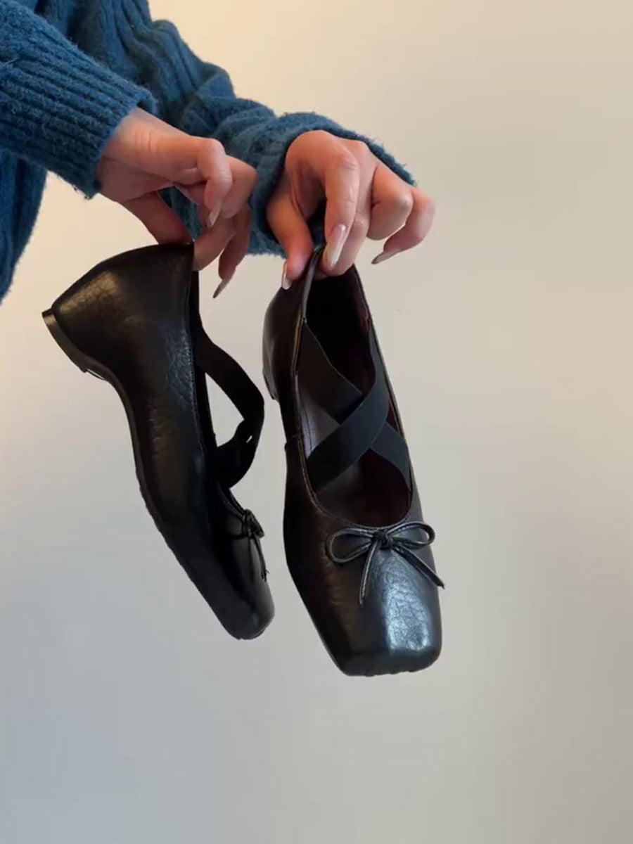 Damen Ballerinas mit elegantem Kreuzriemen und komfortabler Innensohle R&B