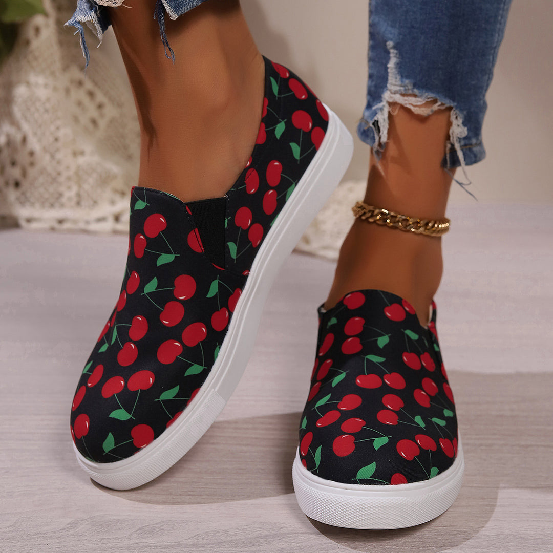 Damen Slip-On Sneakers mit fruchtigem Design R&B