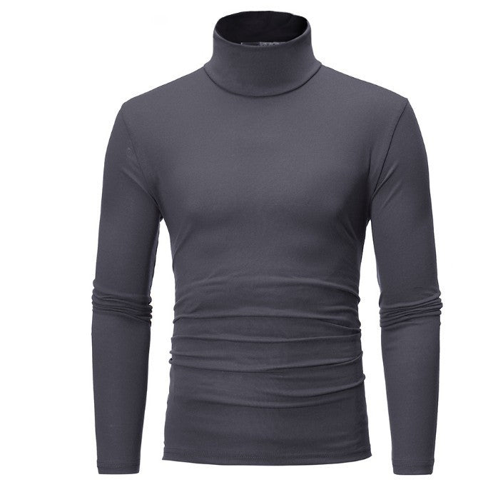 Herren eleganter Rollkragenpullover aus bequemen Stretchmaterial R&B