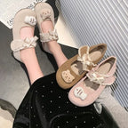 Damen Ballerinas mit niedlichem Tiermotiv und verstellbarem Riemen R&B