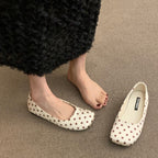 Damen Bequeme Ballerinas mit modischem Punktemuster R&B