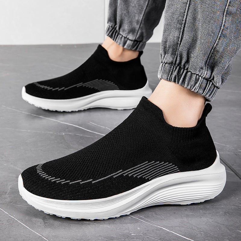 Damen Komfortable Slip-On Laufschuhe mit elastischem Mesh-Obermaterial R&B