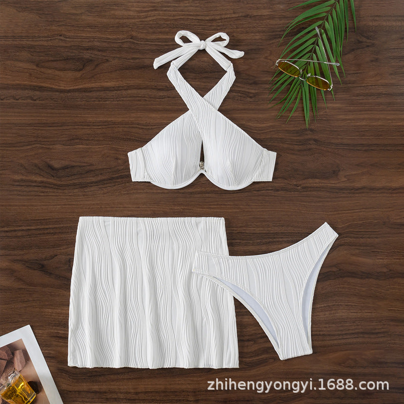Damen Bandeau-Bikini-Oberteil mit detailverliebt gerafftem Design R&B