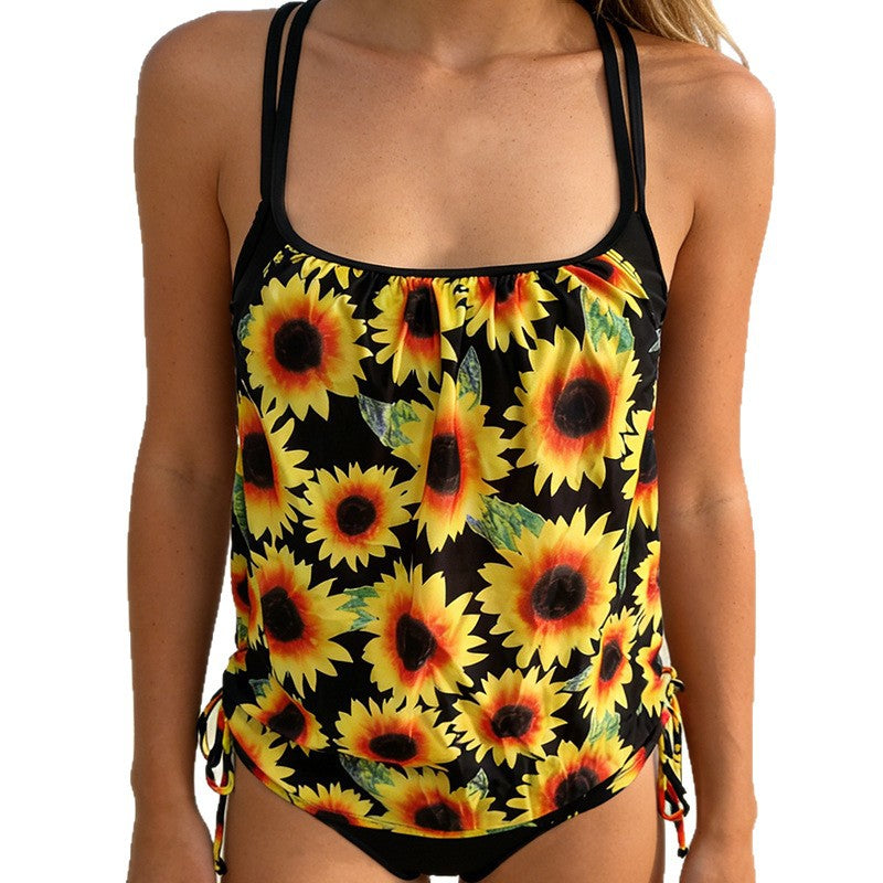 Damen Tankini-Top mit verspieltem Rüschen-Design R&B