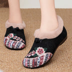 Damen Kuschelige Hausschuhe mit floralem Design R&B