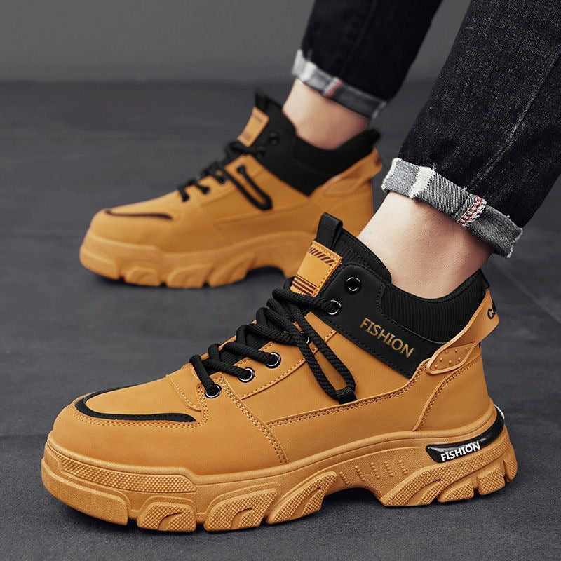 Damen robuste und sportliche High-Top Sneakers mit rutschfester Sohle R&B