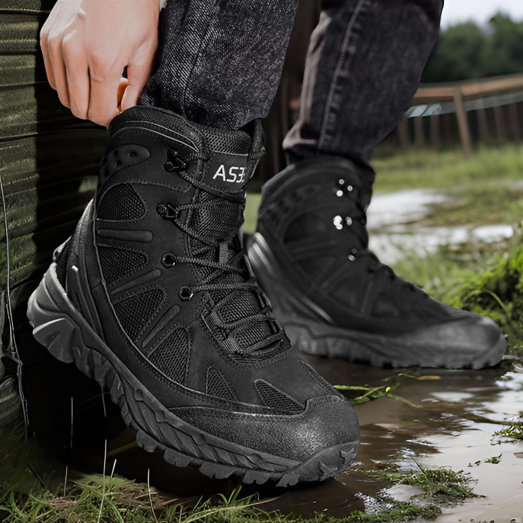 Herren Outdoor-Stiefel mit robustem wasserdichtem Obermaterial und rutschfester Sohle R&B
