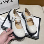 Damen Ballerina-Schuhe mit floralem Dekor und komfortablem Riemchen EB