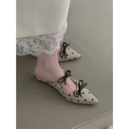 Damen Slingback Ballerinas mit Punkte-Design und schicker Schleifenverzierung R&B
